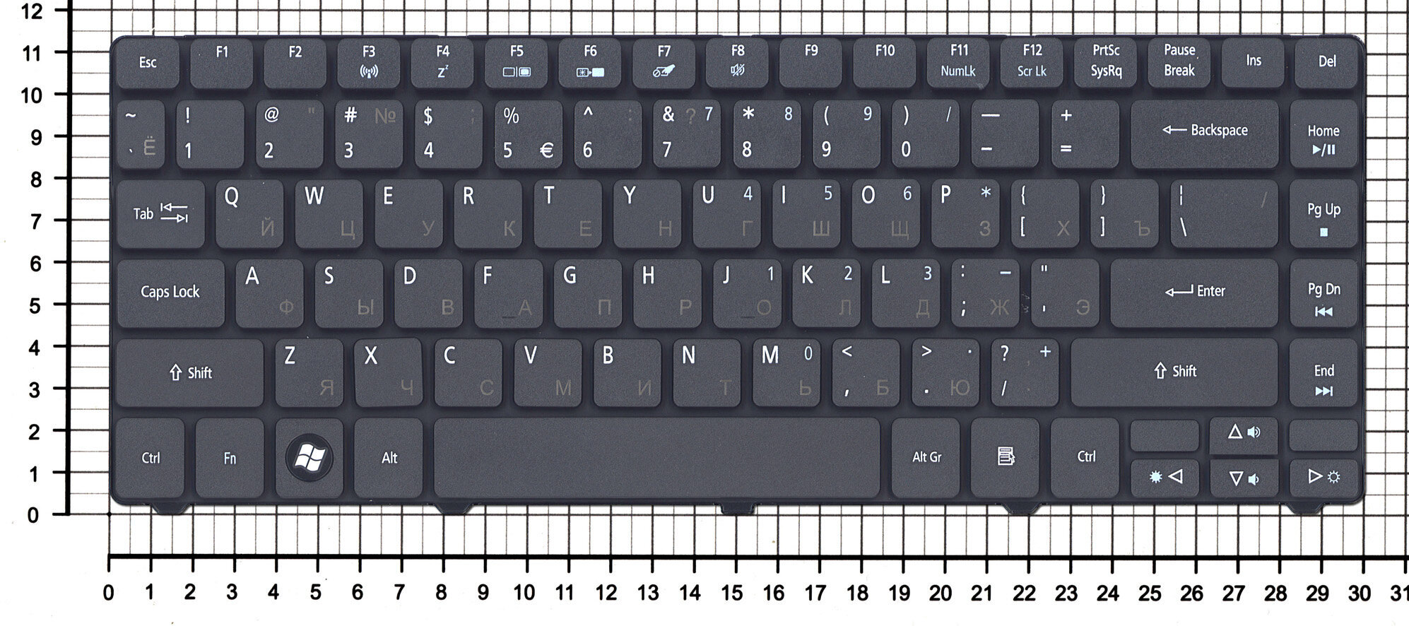 Клавиатура для ноутбука Emachines D730ZG