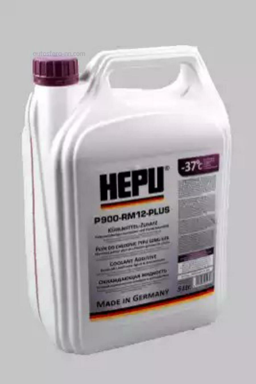 HEPU P900RM12PLUS005 Антифриз [фиолетовый] Type G12 Plus готовый (-37°C) 5 л. /made in Germany/