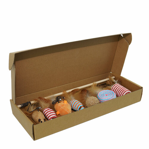 Мышки-дразнилки для кошек ручной работы, подарочный комплект 7 шт.