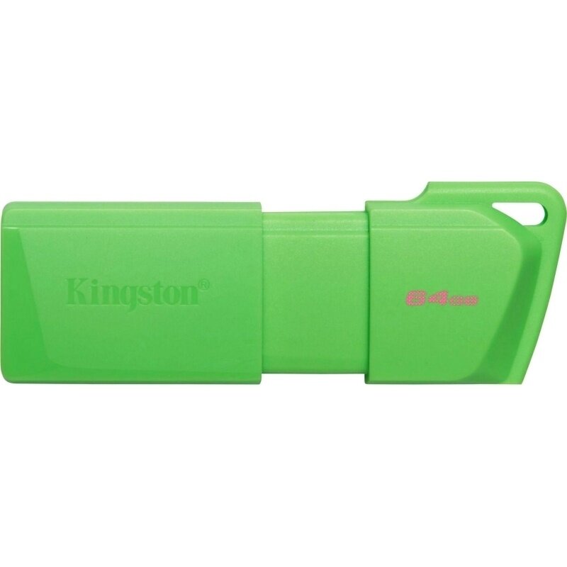 Флеш-память Kingston "Exodia M", Latam DTXM, Neon Green, 64 Гб, USB 3.2 (KC-U2L64-7LG)