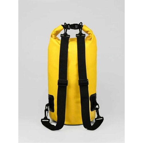 Водонепроницаемый прорезиненный гермомешок для отдыха на природе желтый 30 Л