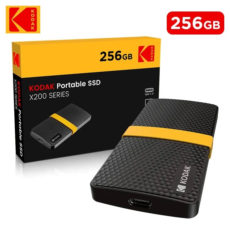 Портативный SSD накопитель Kodak X200 (256 ГБ)