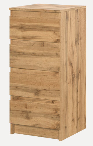 Изображение товара Штерн (STERN) Т-2 комод, 40х89,5х43,3 см, 4 ящика, ЛДСП, Дуб Вотан