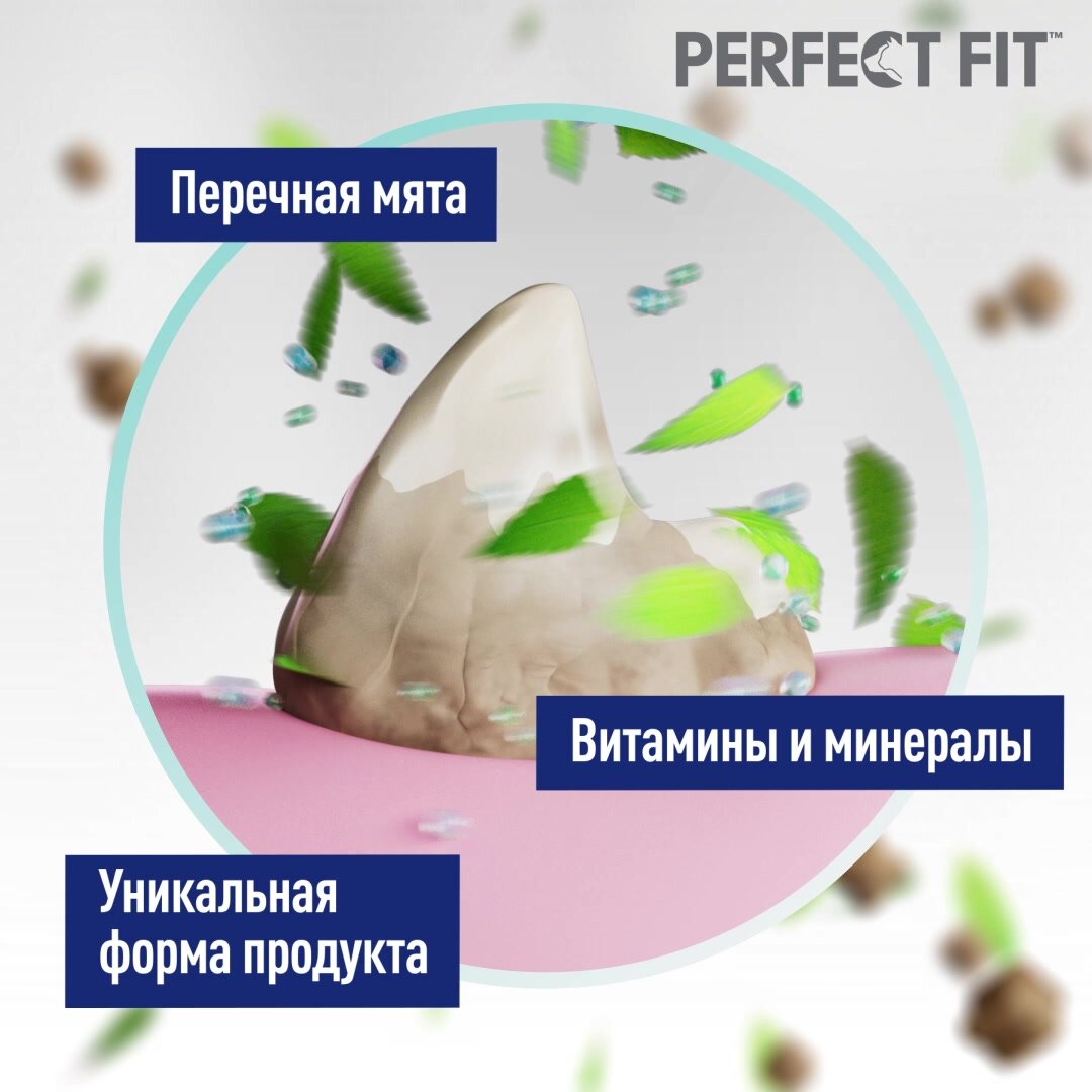 Perfect Fit ORAL CARE лакомство для кошек, здоровые зубы и полость рта, курица и мята, (7шт в уп) 50 гр — фото 1