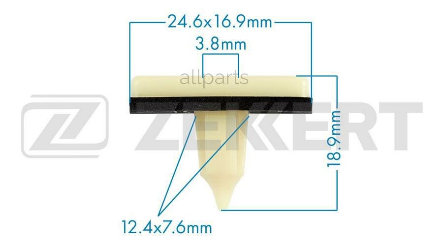 ZEKKERT BE-2366 Клипса крепёжная Hyundai Kia (миним. кол-во заказа 10 шт)
