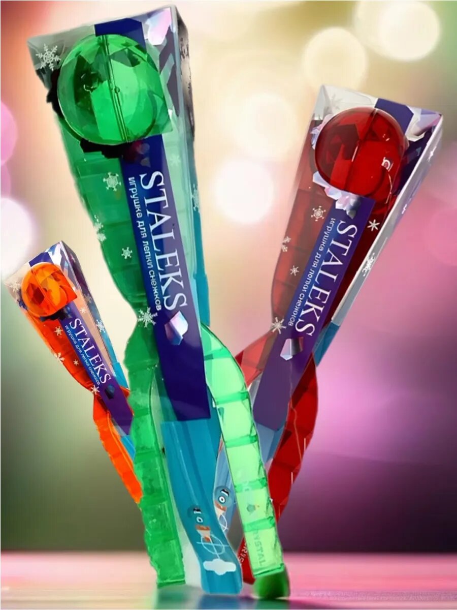 Набор из снеголепов прозрачных 3шт — фото 1