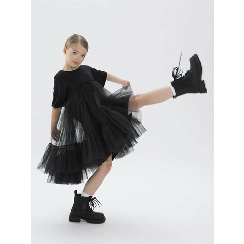 фото Платье nikki bambino новый год, размер 104, черный