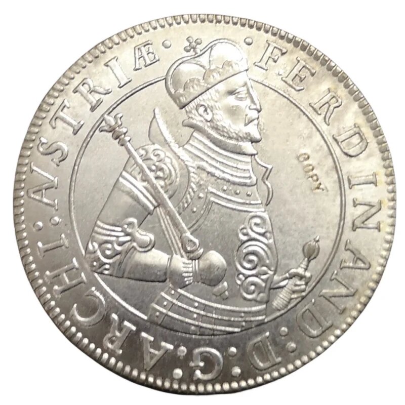 Серебряная копия монеты Ferdinand 1595 года