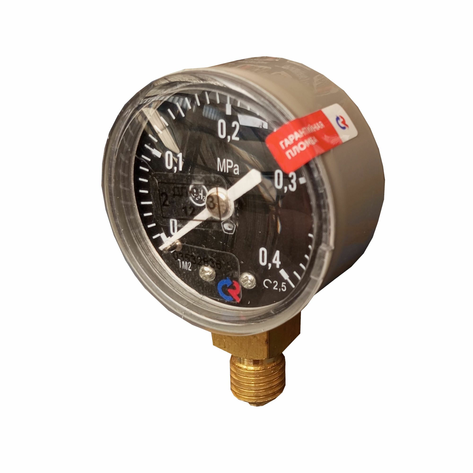 Манометр ацетиленовый Росма ТМ-210Р, класс точности 2,5, давление 0-4 кг/см², диаметр 50 мм — фото 1