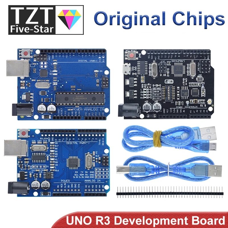 1 комплект UNO R3 официальная коробка ATMEGA16U2/UNO+WiFi R3 MEGA328P CH340G для Arduino UNO R3 макетная плата WeMos ESP8266, Starter kit — фото 1