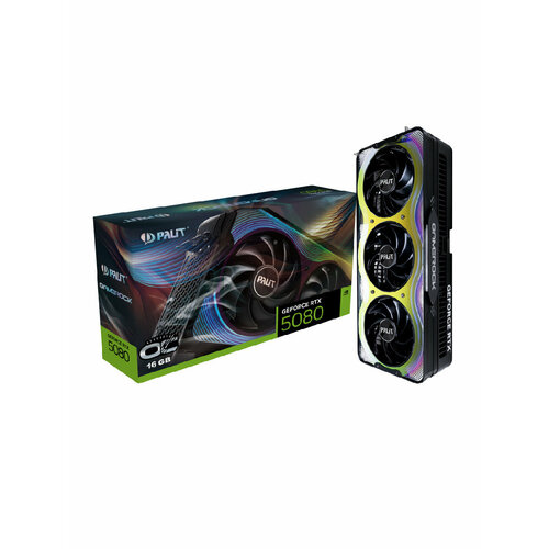 Видеокарта Palit GeForce RTX 5080 GameRock OC 16GB NE75080T19T2-GB2030G 225990₽