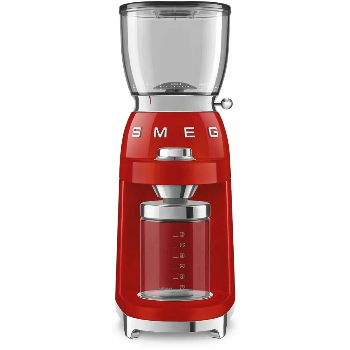 Кофемолка SMEG CGF11RDEU красная