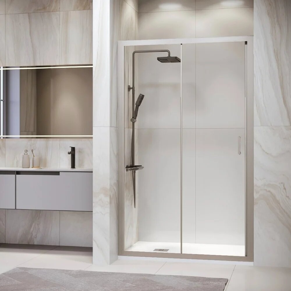 Душевая дверь в нишу RGW Passage PA-14 41081417-11 стеклянная раздвижная 170 см одностворчатая немецкая