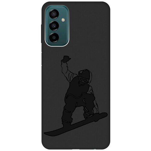 Матовый чехол Snowboarding для Samsung Galaxy M23 5G / Самсунг М23 5г с 3D эффектом черный матовый чехол e mc2 для samsung galaxy m23 5g самсунг м23 5г с 3d эффектом черный