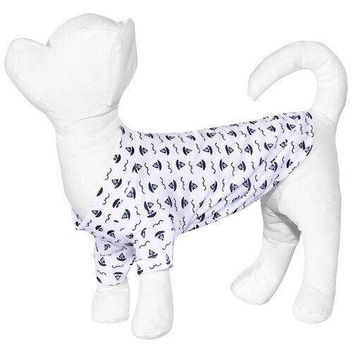 Yami-Yami одежда Футболка для собаки Кораблики, М (спинка 27-29 см) лн26ос, 0,1 кг