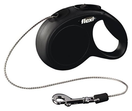 Рулетка для собак Flexi New Classic S, до 12 кг, цвет: черный, 8м - фото №15
