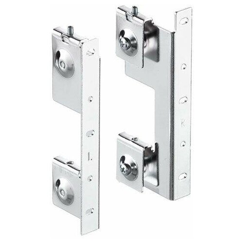 Крепление к фасаду для выдвижных корзин, комплект 4 части, металл, Vibo