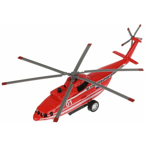 фото Модель технопарк пожарный вертолет, инерционная, свет, звук сортеr-20slfir-rdwн