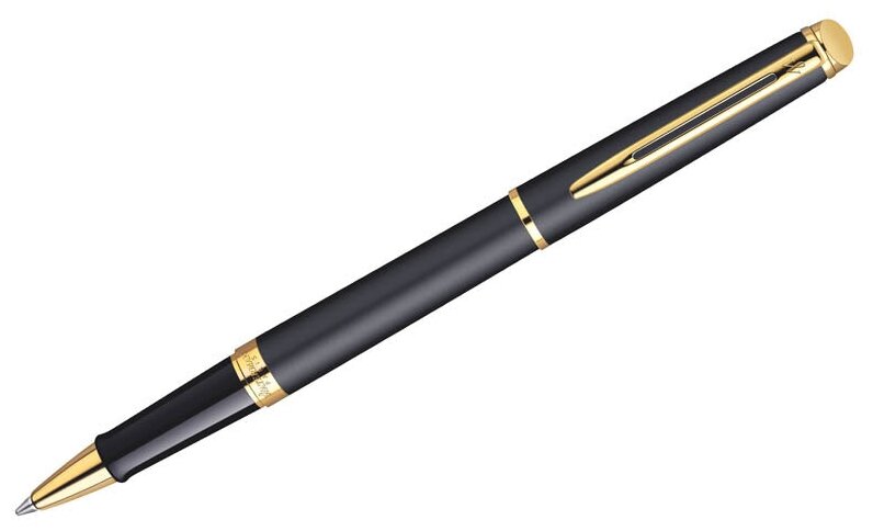 Ручка-роллер Waterman Hemisphere Matt Black GT черная, 0,8мм, подарочная упаковка ( Артикул 180953 )