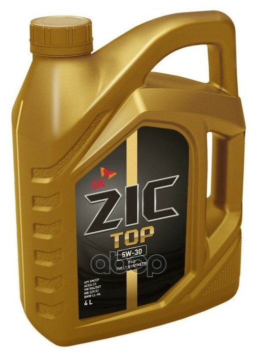 Zic Zic Top Ls 5w30 (4l)_масло Мотор! Синтapi Sn, Acea C3, Vw 504.00/507.00, Mb 229.51, Bmw Longlife-04