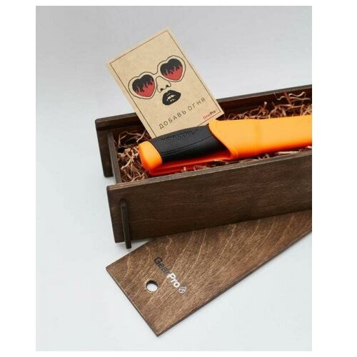 фото Подарочный набор нож morakniv в деревянной коробке 11824-knifebox