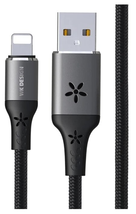 Кабель WK Tonke USB - Lightning, 1 м, black