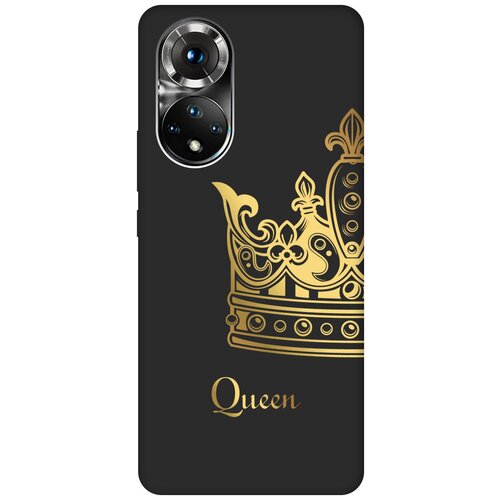 Матовый чехол True Queen для Honor 50 / Huawei Nova 9 / Хонор 50 / Хуавей Нова 9 с 3D эффектом черный дизайнерский пластиковый чехол для huawei nova 9 honor 50 креативный принт