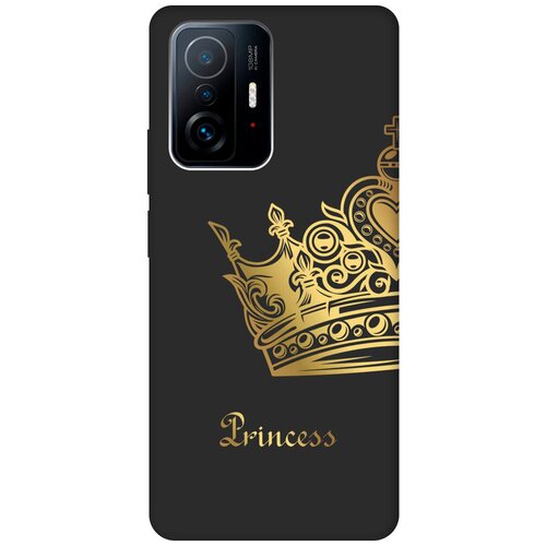 Матовый чехол True Princess для Xiaomi 11T / 11T Pro / Сяоми 11Т / 11Т Про с 3D эффектом черный матовый чехол true queen для xiaomi 11t 11t pro сяоми 11т 11т про с 3d эффектом черный