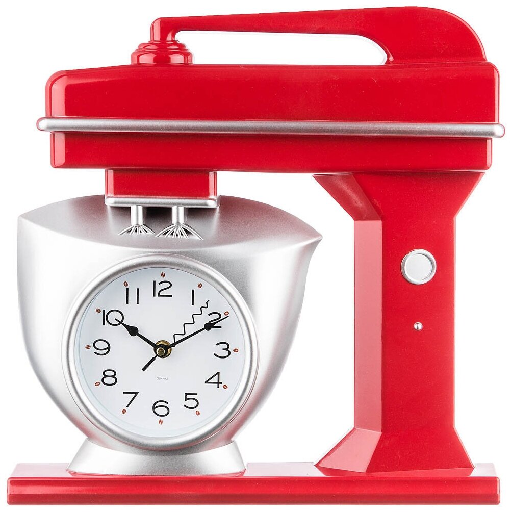 Часы настенные кварцевые chef kitchen 39 см цвет: красный KSG-220-360