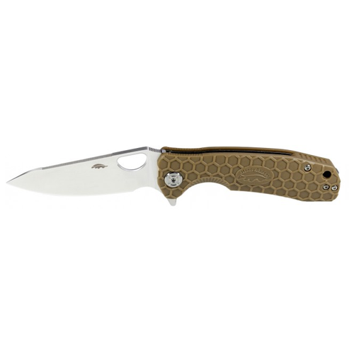 Нож складной Honey Badger Flipper Leaf Medium HB1298/HB1299 tan