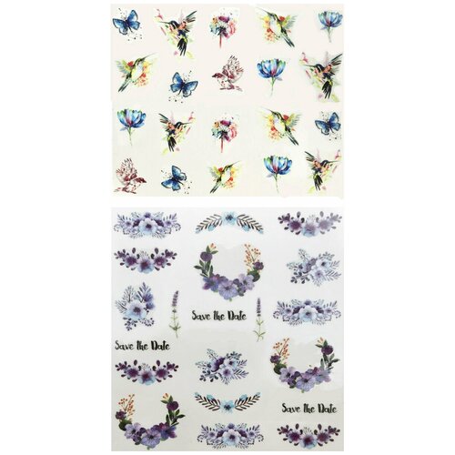 Набор наклеек для ногтей 