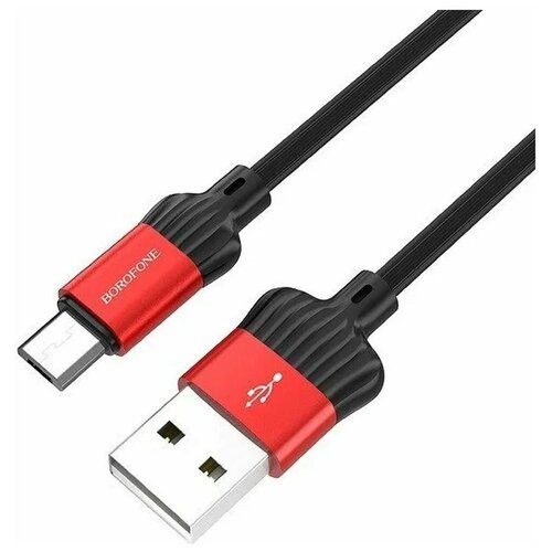 Кабель USB - микро USB Borofone BX28 Dignity, 1.0м, цвет красный кабель usb micro usb borofone bx28 dignity серый