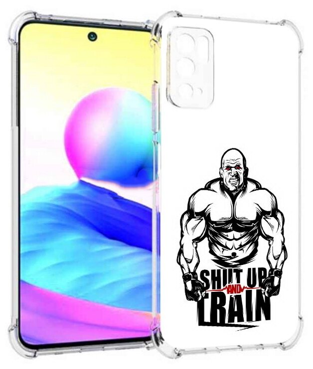 Чехол задняя-панель-накладка-бампер MyPads здоровое тело для Xiaomi Redmi Note 10 5G/Poco M3 Pro/M3 Pro 5G противоударный