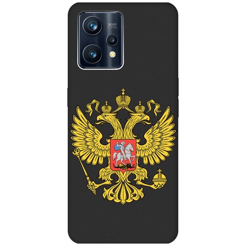 Матовый Soft Touch силиконовый чехол на Realme 9 Pro+, Рилми 9 Про+ с 3D принтом Patriot черный матовый soft touch силиконовый чехол на realme 9 pro рилми 9 про с 3d принтом ladder into space черный