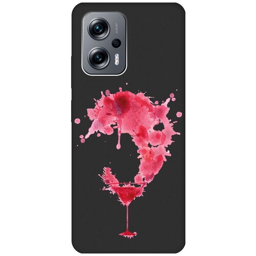 Матовый чехол Cocktail Splash для Poco X4 GT / Xiaomi Redmi Note 11T Pro / 11T Pro+ / Поко Х4 ГТ / Сяоми Редми Ноут 11Т с 3D эффектом черный матовый чехол all flowers for you для poco x4 gt xiaomi redmi note 11t pro 11t pro поко х4 гт сяоми редми ноут 11т с 3d эффектом бирюзовый