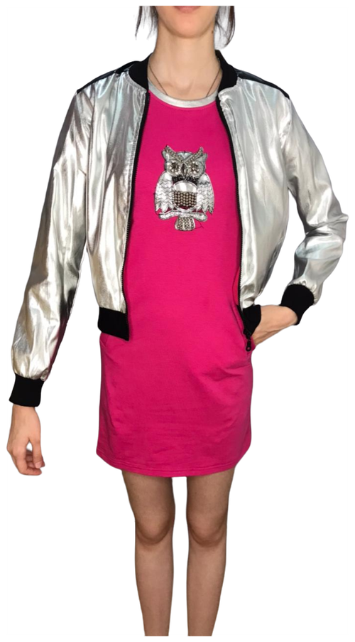 Комплект одежды KAS KIDS, размер 164, розовый, серебряный