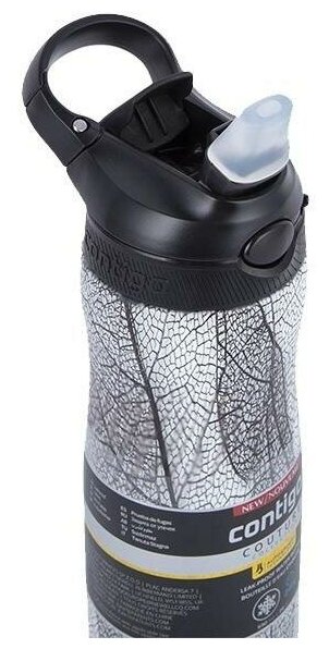 Термос-бутылка CONTIGO Ashland Couture Chill, 0.59л, черный/ белый - фото №9