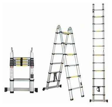 Лестница телескопическая алюминиевая 620 см STARTUL (ST9733-062)