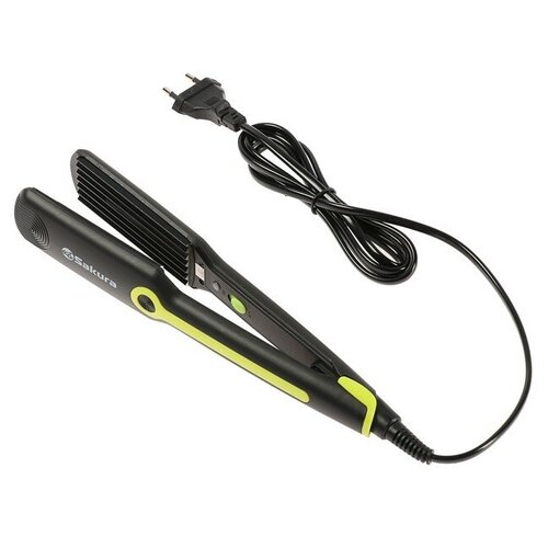 Щипцы-гофре Sakura SA-4518GR 40 Вт тефлоновое покрытие 90х40 мм 200С зеленые 213200₽