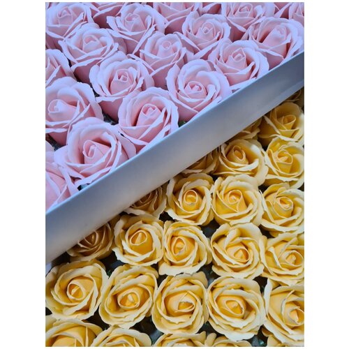 Набор мыльных цветов микс 1026 Цвет розовый персиковый Упаковка 50 шт 1212₽