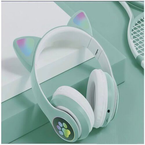 Беспроводные блютуз Наушники PROДетские наушникиблютуз гарнитураTWS наушникиНаушники с подсветкойНаушники со светящимися ушкамирозовые 119900₽