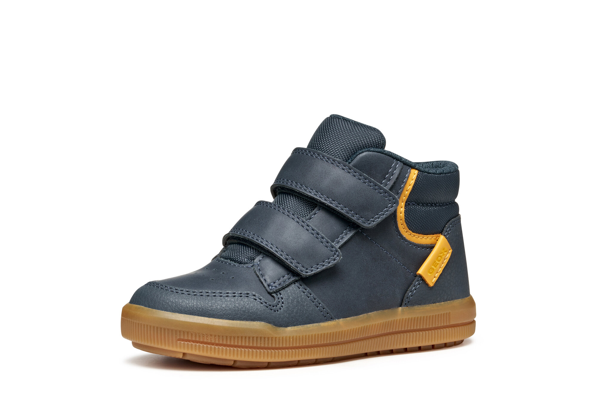 Кроссовки GEOX, размер 28 EU, неви/темно-желтый — фото 1