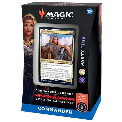 MTG: Колода Commander Deck - Party Time (бело-чёрная) издания Commander Legends: Battle for Baldur's Gate на английском языке