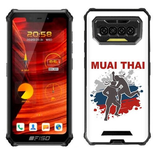 Чехол задняя-панель-накладка-бампер MyPads Муайтай для Oukitel F150 Bison 2021 противоударный чехол задняя панель накладка бампер mypads зубы для oukitel f150 bison 2021 противоударный