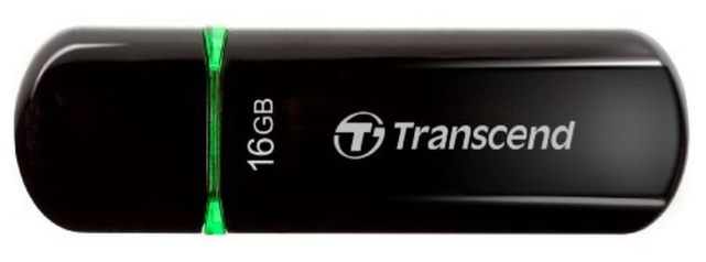 Transcend Флеш-память Transcend JetFlash 600 16Gb USB 2.0 черный TS16GJF600