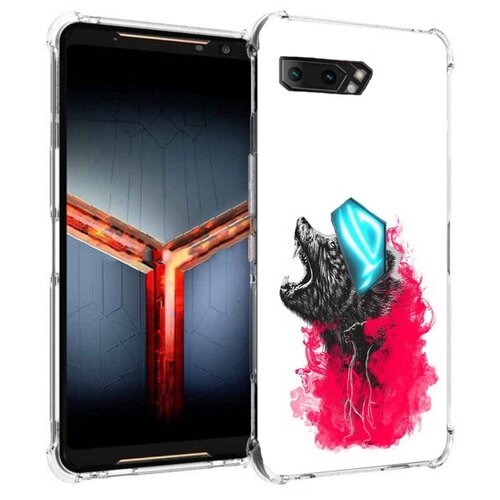 Чехол задняя-панель-накладка-бампер MyPads медведь в дымке для Asus ROG Phone 2 ZS660KL противоударный чехол задняя панель накладка бампер mypads фк динамо медведь для asus rog phone 2 zs660kl противоударный