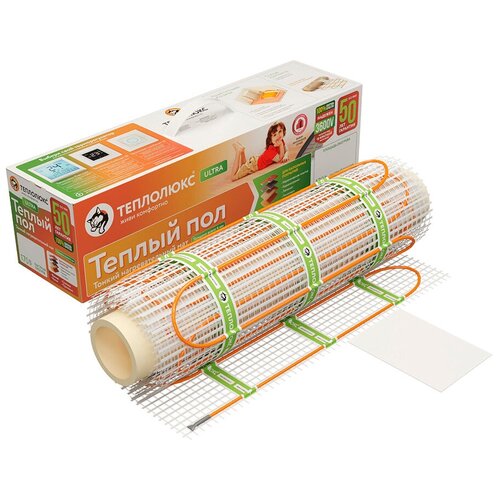 Теплый пол нагревательный мат Теплолюкс ULTRA 6 квм 170 1045 Вт 13114₽