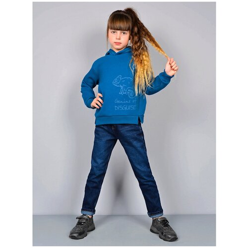 фото "3017а джемпер (худи) 128, синий" leo