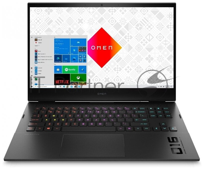 Ноутбук HP Omen 16-c0057ur Ryzen 7 5800H 16Gb SSD512Gb NVIDIA GeForce RTX 3070 8Gb 161 IPS FHD 1920x1080 Free DOS 30 dksilver WiFi BT Cam