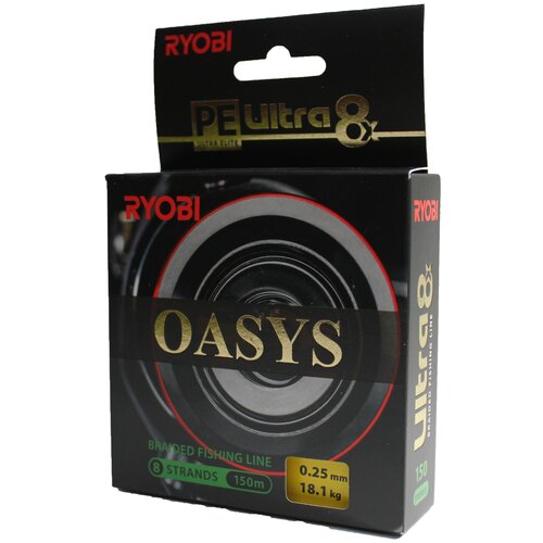 леска шнур ryobi oasis yellow 0 20mm 150m Леска-шнур RYOBI Oasis Yellow 0,25mm 150m